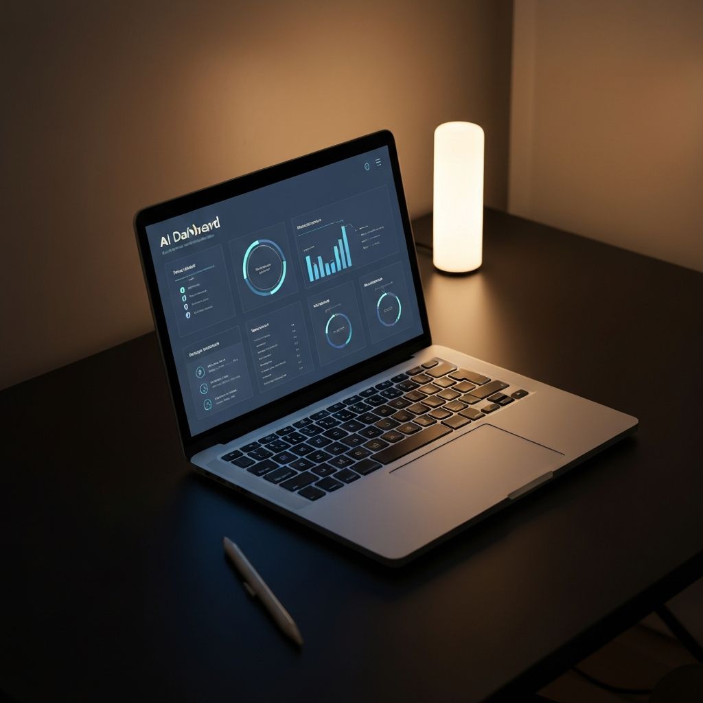 AI automation dashboard interface